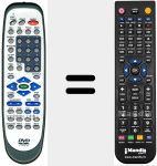 Replacement remote control for REMCON1148